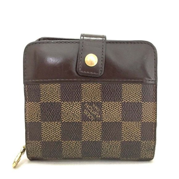 Auth Louis Vuitton Compact Zip Bifold #4180X50